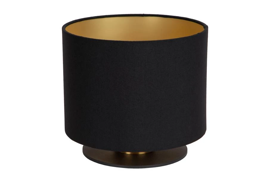 Lucide FUDRAL - Lampe de table - Ø 20 cm - 1xE27 - Noir - éteint